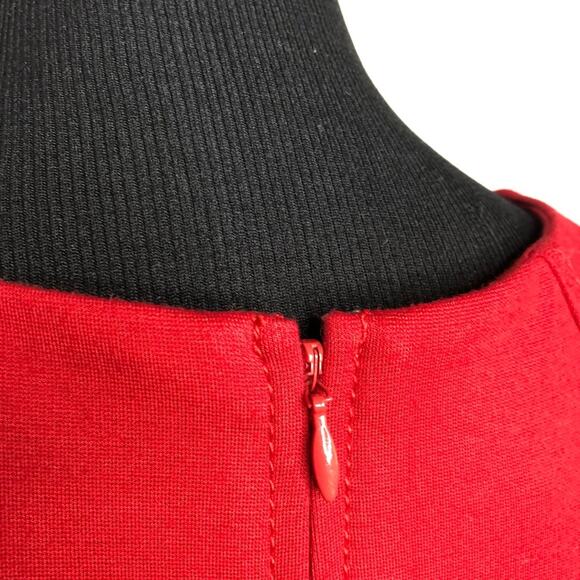 Talbots red sleeveless sheath dress size 6 NWT - Picture 11 of 14